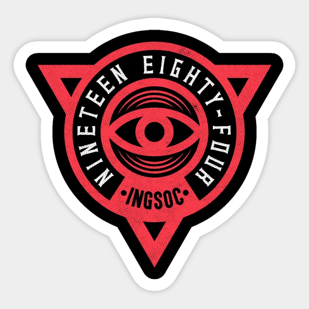 Nineteen Eighty-Four Sticker by LookOutBelow